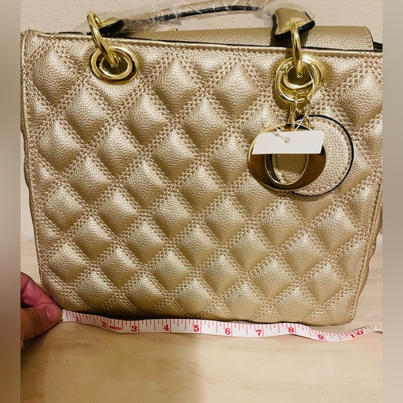 Gold purse stunning gift VEGAN LEATHER New holiday gifts birthday gift - Picture 4 of 11